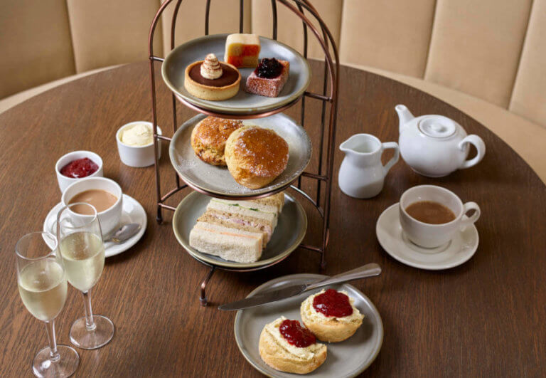 Afternoon Tea cakes at Careys Manor Hotel & SenSpa