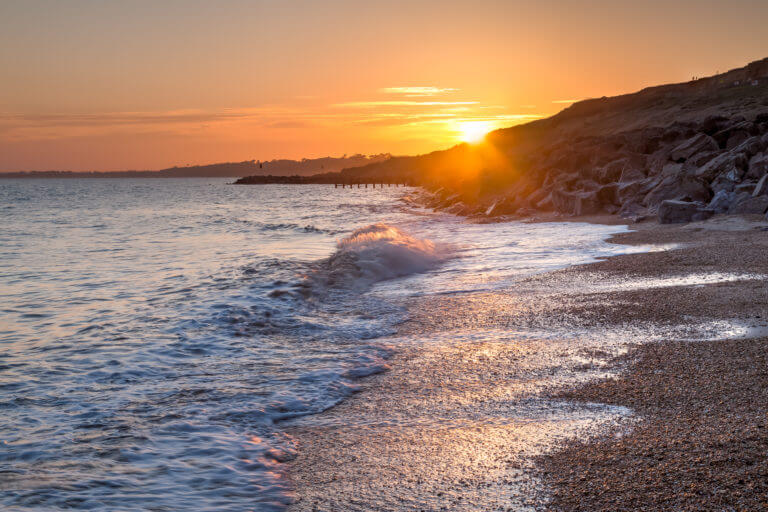 Sunset At Barton-on-sea, Hampshire, England