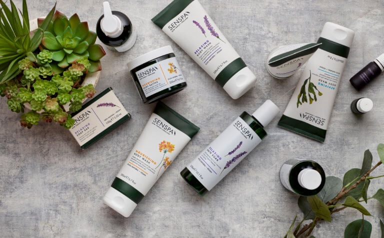SenSpa products flat lay shot