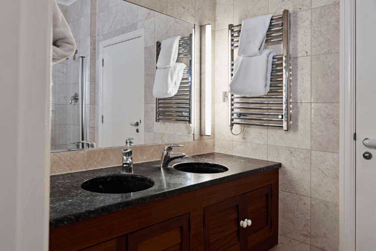 Bathroom in the Rosewood Suite at Careys Manor