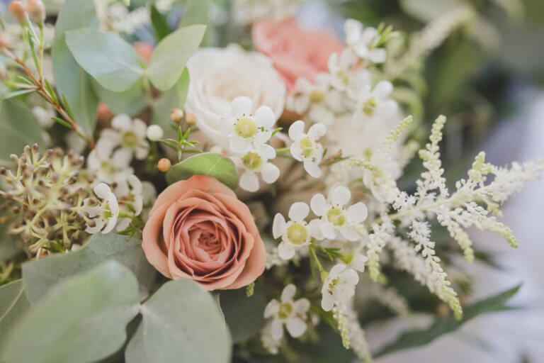 Bouquet - Hannah & Bens New Forest Wedding at Careys Manor Hotel