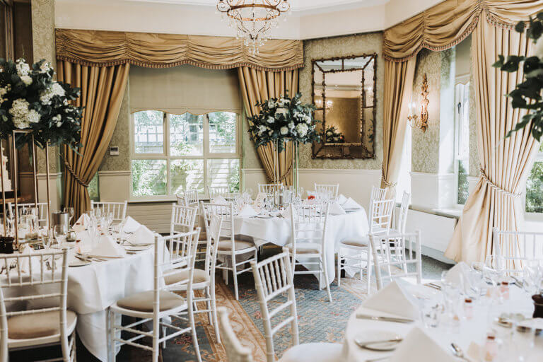 Manor Suite set for the Wedding breakfast