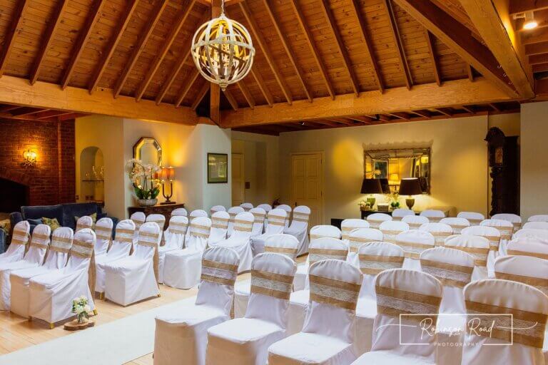 Wedding ceremony at Careys Manor Hotel & SenSpa wedding venue in The New Forest