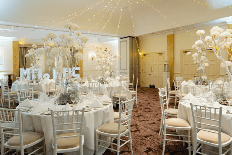 Love At Frost Sight Winter Wedding At Careys Manor Hotel & SenSpa Wedding Breakfast