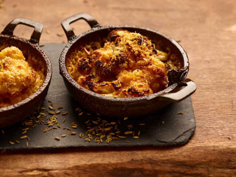 Chilli & Fennel Cauliflower Cheese Christmas Recipe - Cambium restaurant at Careys Manor Hotel & SenSpa